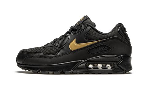 nike air max 90 essential heren zwart gold